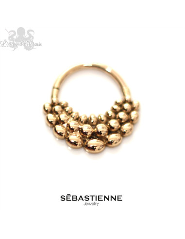 Anneau Paul-bert articulé en or rose 18 carats - Sébastienne