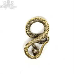 Paire de poids en bronze jaune Serpents 2