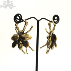 Paire de poids Scarabées en bronze jaune 2