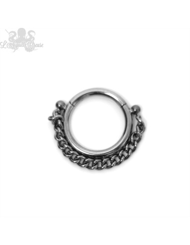 Anneau segmenté en titane Zadamer, ouverture facile