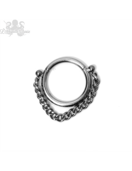 Anneau segmenté en titane Zadamer, ouverture facile