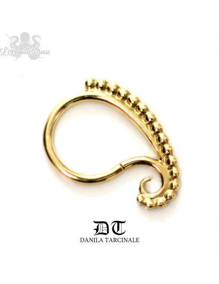 Anneau "Paisley" en or jaune 18 carats Danila Tarcinale
