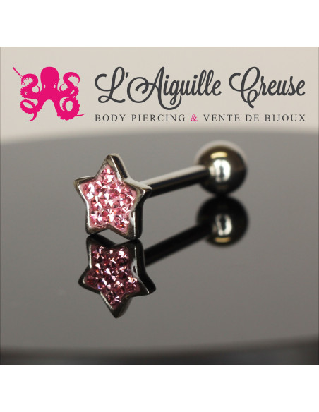 Bijou de langue Swarovski Etoile