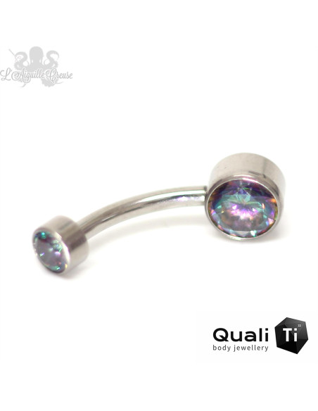 Bijou de nombril Vitrail QualiTi en Titane implantable