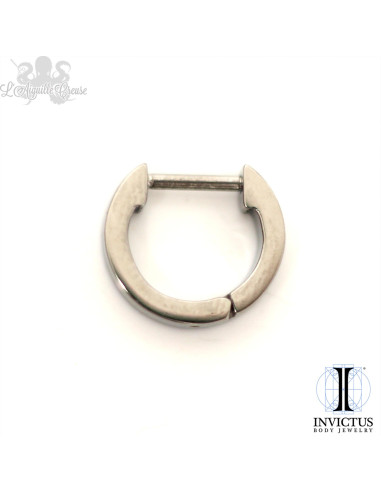 Anneau segmenté Large en titane Invictus, ouverture facile - 1 mm