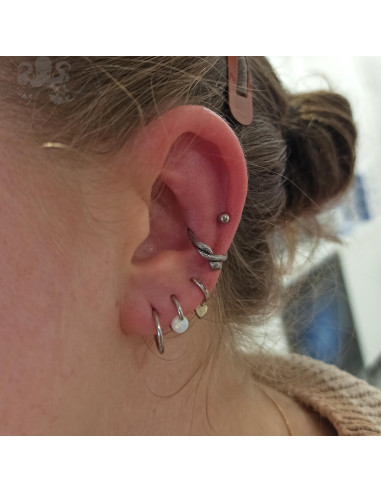 Anneau segmenté serpent, ouverture facile