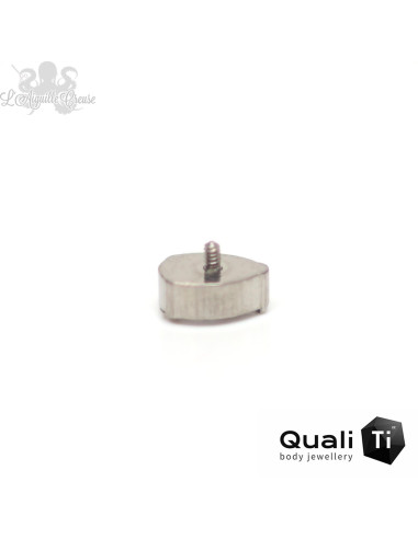 Goutte QualiTi en titane & zircon - pour 1 ou 1.2 mm