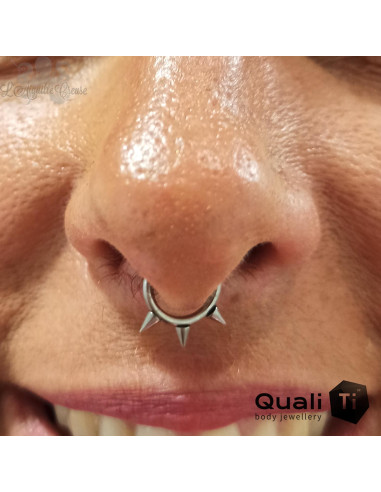 Anneau segmenté et Spike en titane QualiTi , ouverture facile