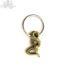 Anneau en acier chirurgical 316L et serpent en bronze 2