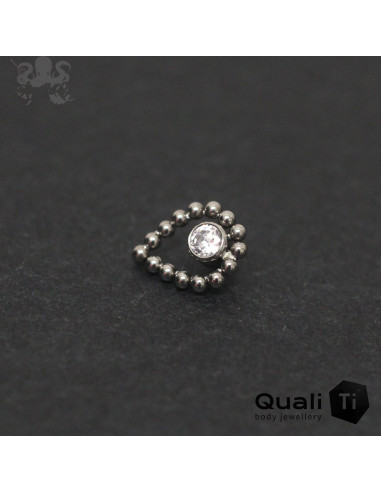 Accessoire QualiTi en titane & zircon - pour 1 ou 1.2 mm