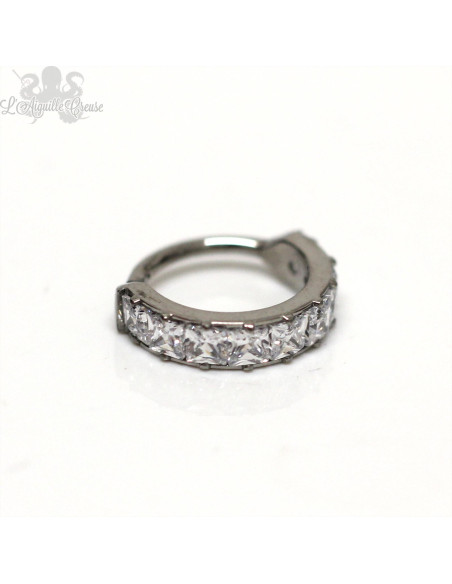 Anneau segmenté  titane Invictus, ouverture facile