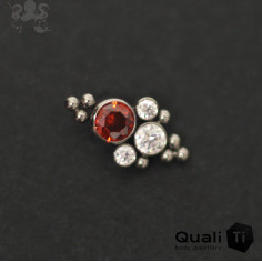 Cluster QualiTi en titane & zircons premiums- pour 1 ou 1.2 mm 2