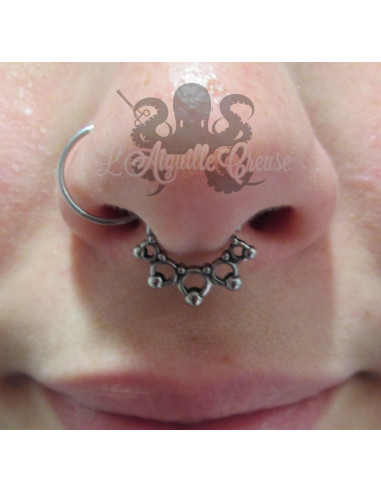 Anneau tribal en acier chirurgical 316L