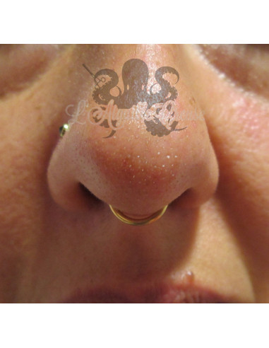 Anneau segmenté plaqué or, ouverture facile