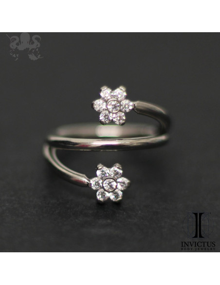 Anneau segmenté  titane Invictus, ouverture facile