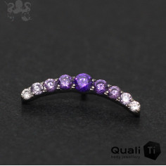 Accessoire QualiTi en titane et zircons premiums, pour 1 ou 1.2 mm 2