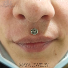 Forty3 en or blanc 14 carats Threadless - Maya 2