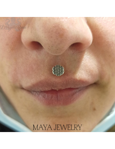 Forty3 en or blanc 14 carats Threadless - Maya