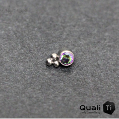Accessoire QualiTi en titane et zircon premium, pour 1 ou 1.2 mm 2
