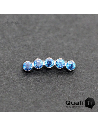 Mini Cluster QualiTi en titane & zircons - pour 1 ou 1.2 mm