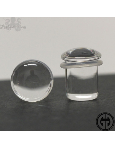 Paire de plugs Gorilla Glass transparent