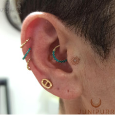 Accessoire Zircon et or rose 14 carats Threadless Junipurr 2