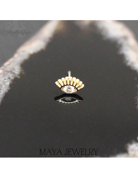 Protector en or 14 carats Threadless - Maya