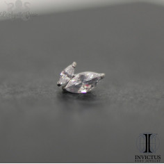 Marquise Invictus en titane et zircon premium - pour 1.2 mm
