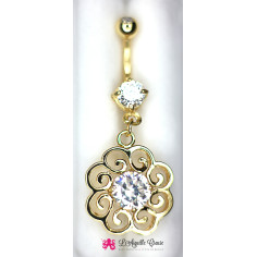 Bijou de nombril plaqué or 2