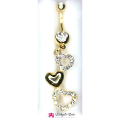 Bijou de nombril plaqué or 2