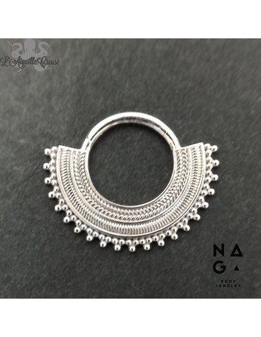 Anneau en or blanc 14k Naga Jewelery