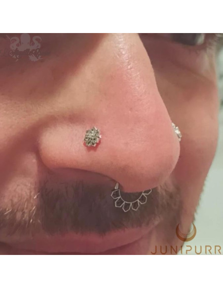 Accessoire Zircon et or blanc 14 carats Threadless Junipurr