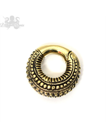 Paire de poids en bronze jaune, fermeture aimantée