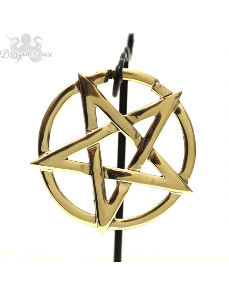 Paire de poids en bronze Pentagramme, fermeture articulée