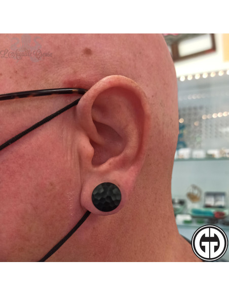 Paire de plug Gorilla Glass Martelé