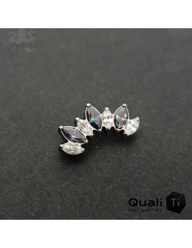 Cluster QualiTi en titane et zircons premiums, pour 1 ou 1.2 mm