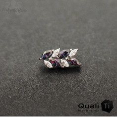 Accessoire QualiTi en titane et zircons premiums, pour 1 ou 1.2 mm