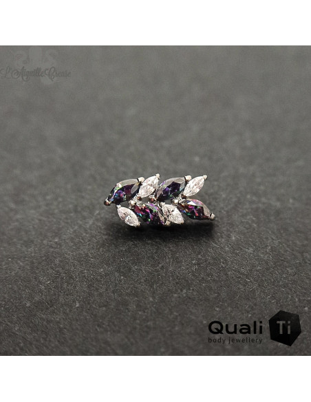 Accessoire QualiTi en titane et zircons premiums, pour 1 ou 1.2 mm