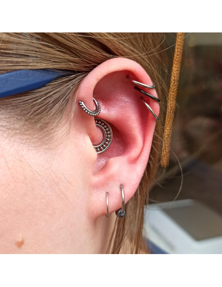 Anneau segmenté en titane, ouverture facile