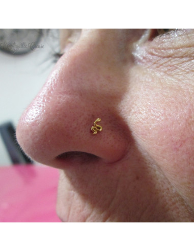 Serpent en or jaune 18 carats Threadless