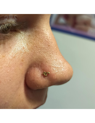 Serpent en or jaune 18 carats Threadless