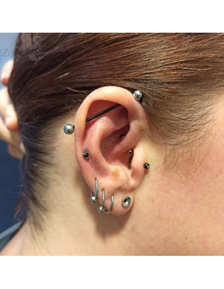 Accessoire en titane & onyx - pour 1 ou 1.2 mm