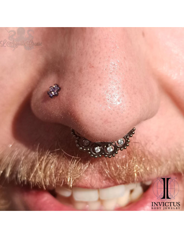 Anneau segmenté  titane Invictus, ouverture facile