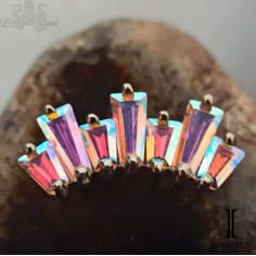 Mini Cluster Invictus en titane et zircons cubiques - pour 1.2 mm 2