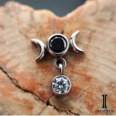 Accessoire Invictus en titane et zircons premiums - threadless 2