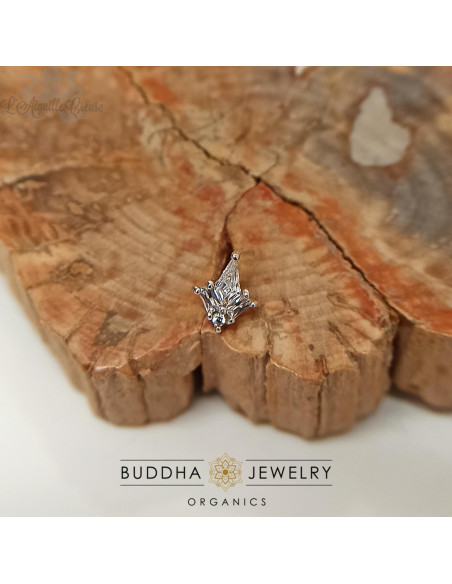 Accessoire 'L.A. baby'  zircons et or blanc 14 carats - Buddha