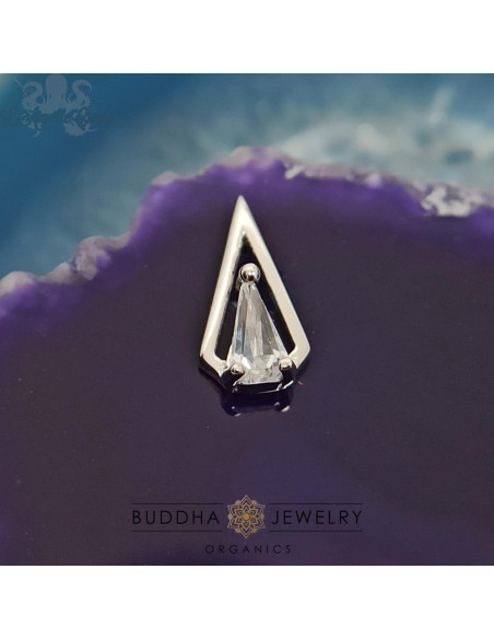 Accessoire 'Arthaus'  zircon et or blanc 14 carats - Buddha