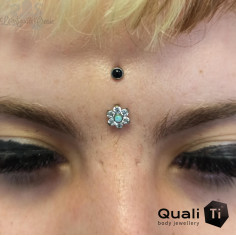 Cabochon d'hématite QualiTi en titane - pour 1.6 mm 2