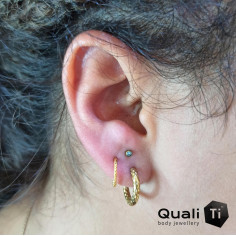 Cabochon de Jade QualiTi en titane - pour 1.2 mm 2