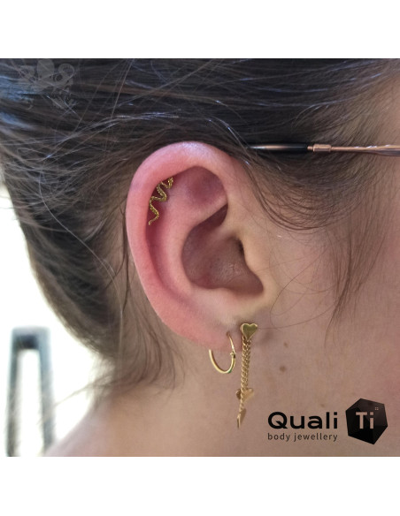 Accessoire QualiTi en titane, Serpent, pour 1 ou 1.2 mm